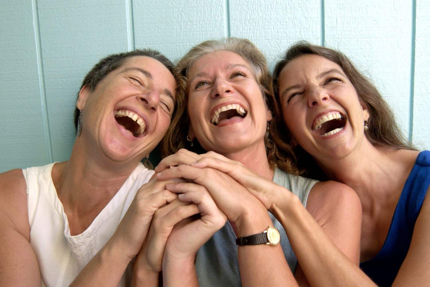 a group of women laughing